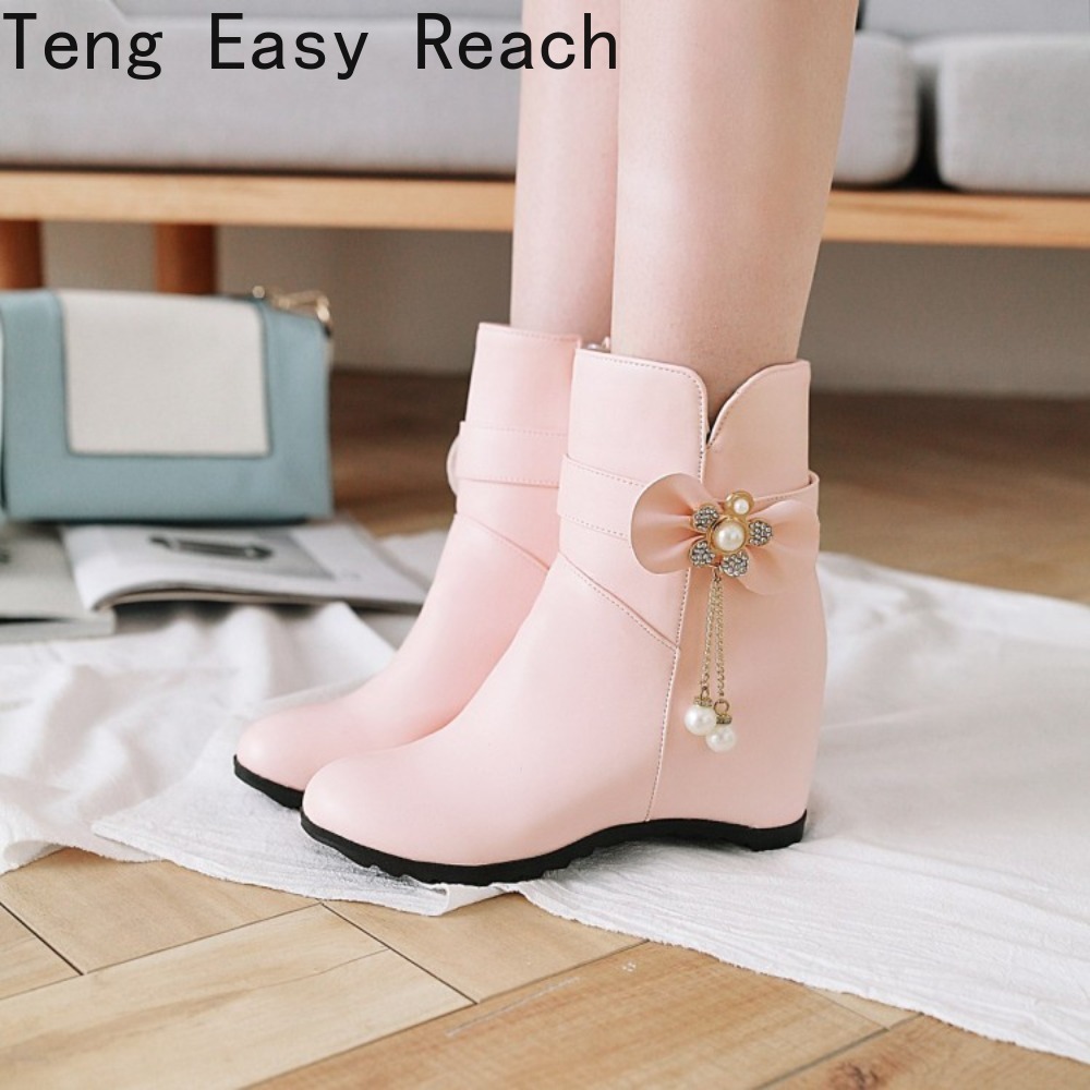 Women'S Ethnic Fashion Brands - Botas de Moda con Plataforma para