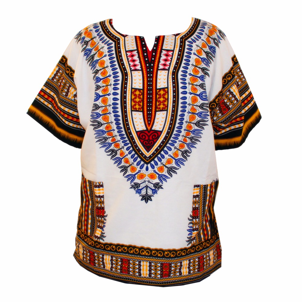 Dashiki Shirt Men - (Envío rápido) Camisetas Dashiki 100% algodón