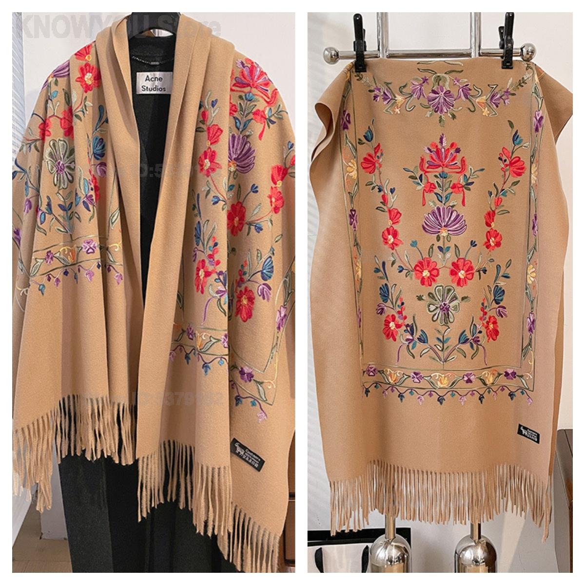 Go Ethnic Fashion - Chal de imitación de cachemira de