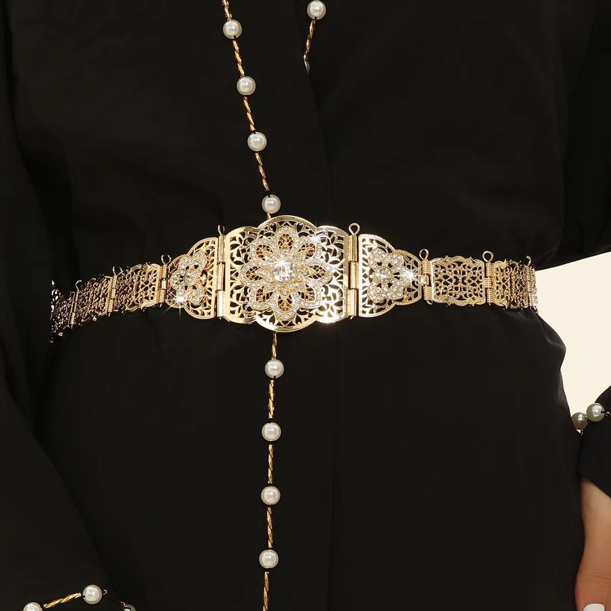 Ethnic Chic Fashion - Sunspicems-Calitán marroquí elegante para mujer, cinturón