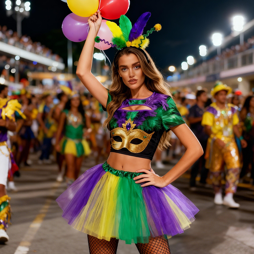 Ethnic Wear - Conjunto de Disfraz de Carnaval 2026