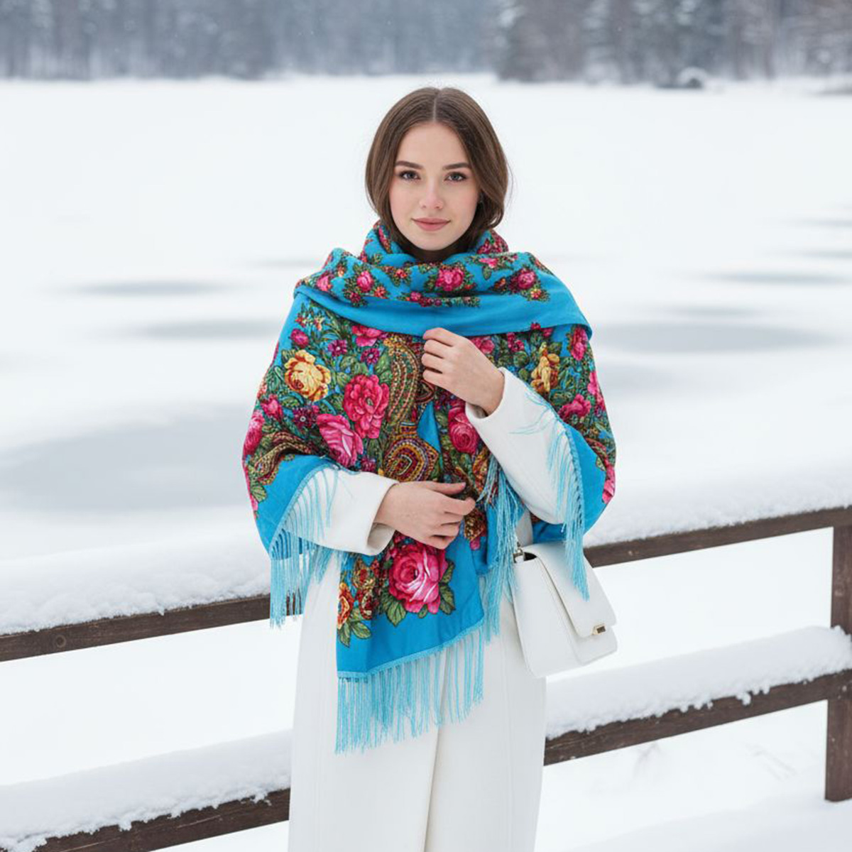 Women'S Ethnic Fashion Brands - Bufanda estampada de estilo étnico Retro