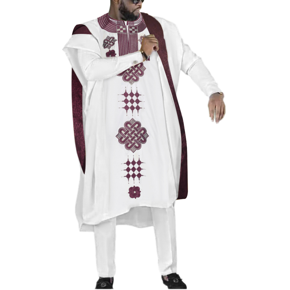 Dashiki Shirt Men - H & D bordado Dashiki Agbada