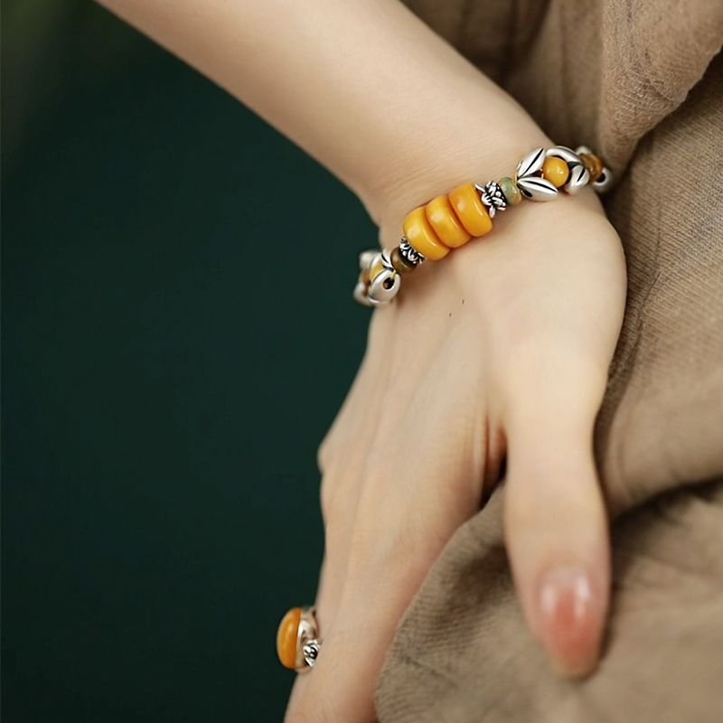 Pulsera de cuentas redondas co - Ethnic Wear Fashion Designer reseña y precio