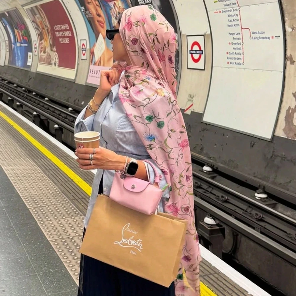 Hijab de acuarela Floral bohem - Go Ethnic Fashion reseña y precio