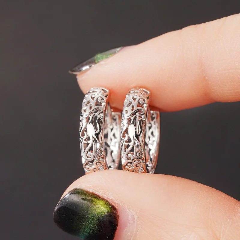 Pendientes de diseño hueco eur - Ethnic Wear Fashion Designer reseña y precio