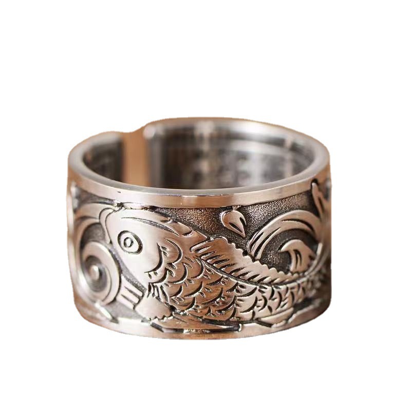 Anillo con diseño de pez Koi p - Women'S Ethnic Fashion Brands reseña y precio