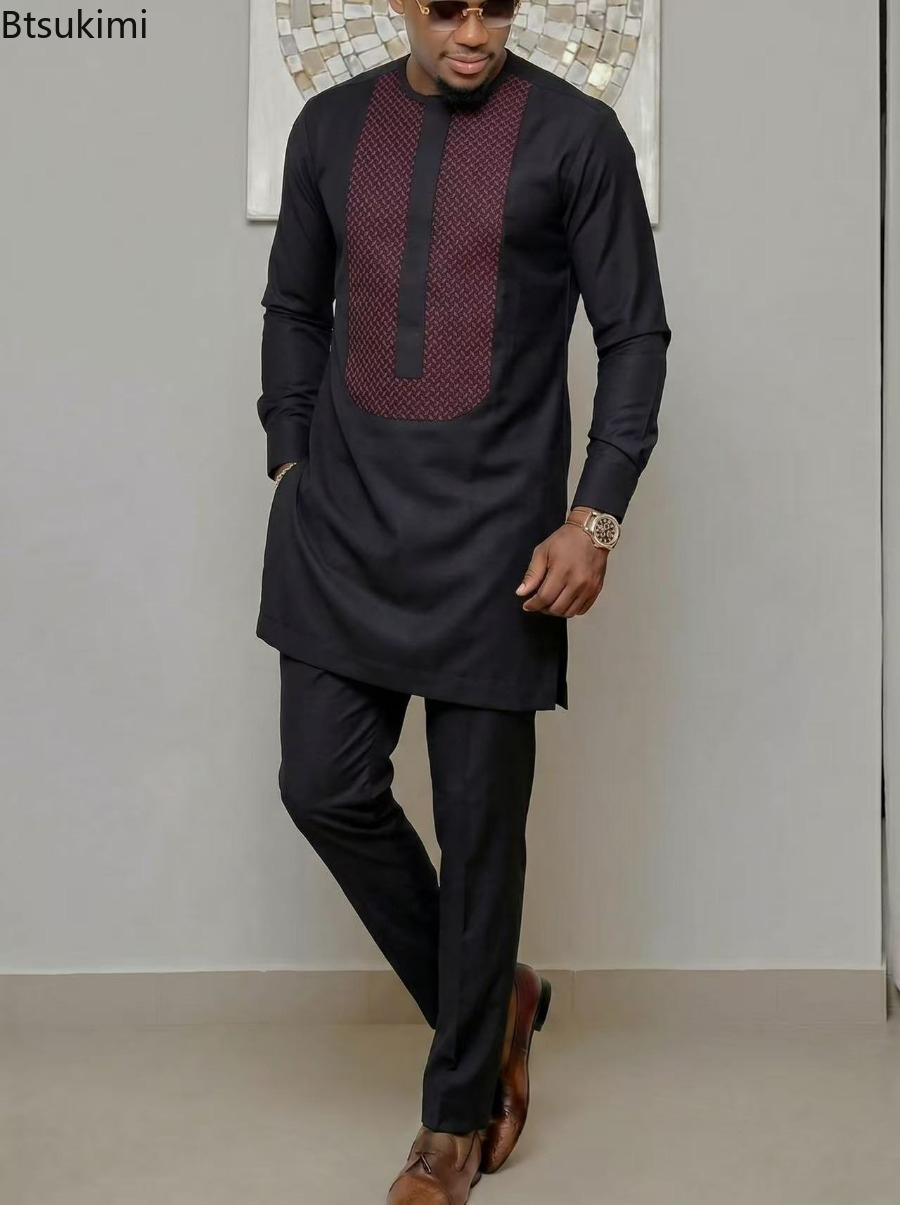 Conjuntos de Trajes Tradiciona - Dashiki Shirt Men reseña y precio