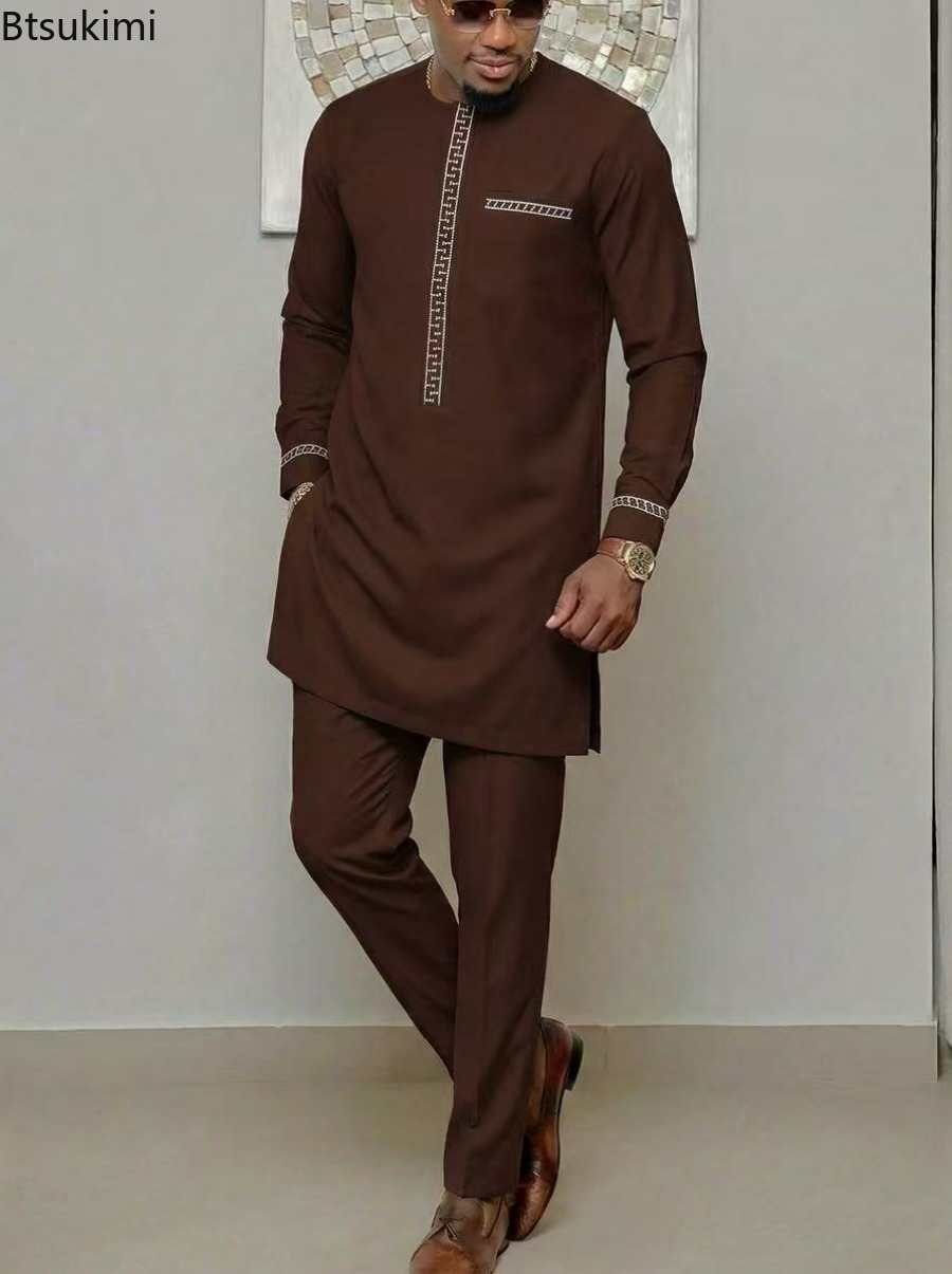 Conjuntos de Trajes Tradiciona - Dashiki Shirt Men reseña y precio