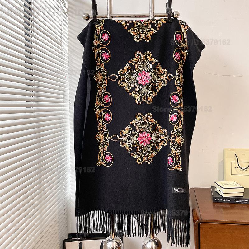 Chal Pashmina Étnico Vintage p - Go Ethnic Fashion reseña y precio