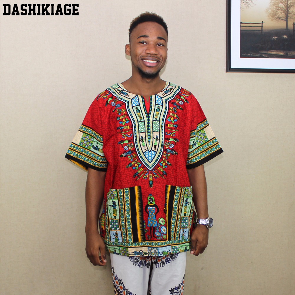 (Envío rápido) 2016 El más nue - Dashiki Shirt Men reseña y precio