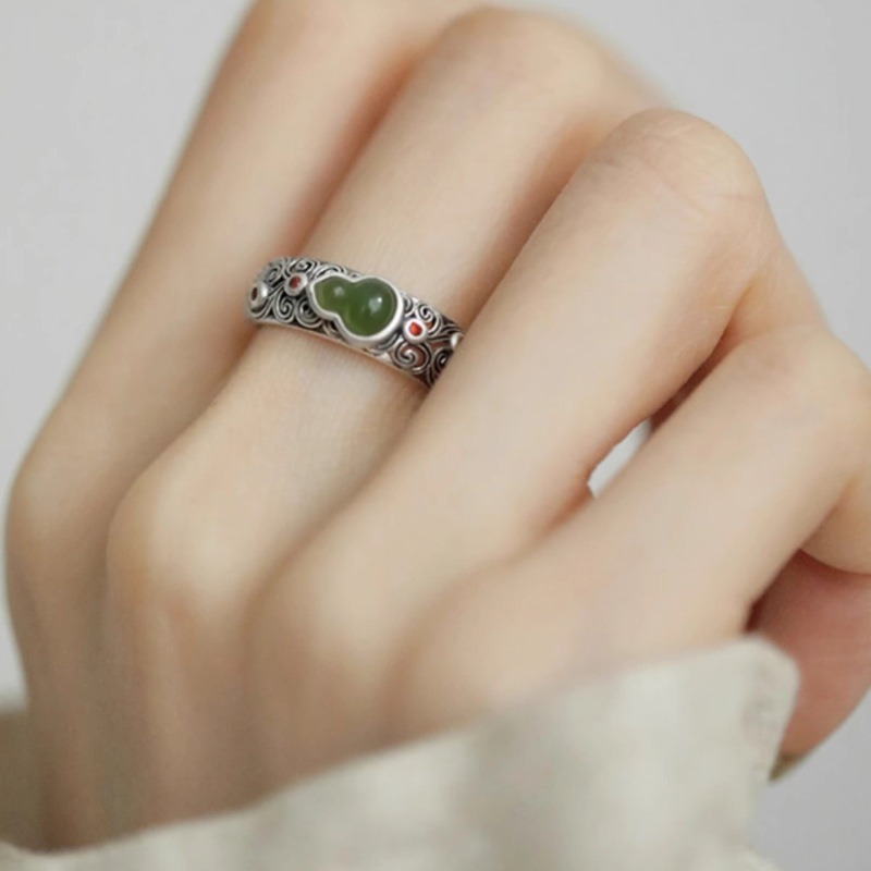 Anillo Abierto de Plata con Di - Ethnic Wear Fashion Designer reseña y precio