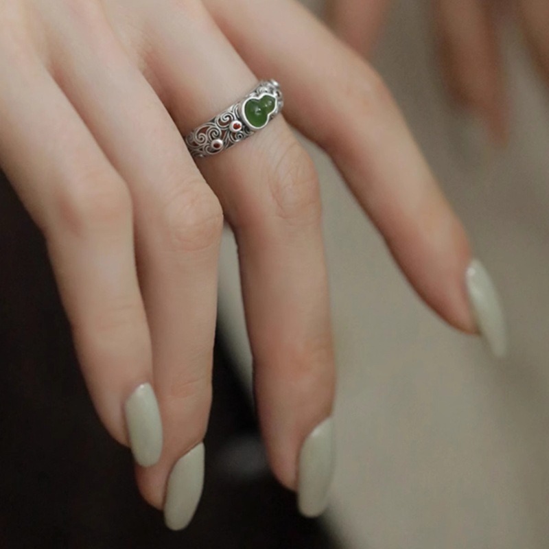 Anillo Abierto de Plata con Di - Ethnic Wear Fashion Designer reseña y precio